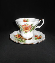 Vintage Royal Albert Bone China Sweetheart Roses “Margaret” Tea Cup &amp; Sa... - £18.94 GBP