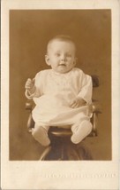 Washington Darling Baby Olympia Studio Miniature Chair rppc Postcard U3 - £3.11 GBP