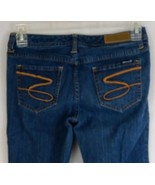 Seven7 Premium Womens Dark Wash Embroidered Jeans Size 31 - $19.39