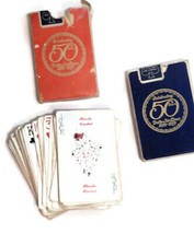 2 Decks Playing Cards Vintage Delta AirLines Celebrating 50 Years 1979 - £10.99 GBP