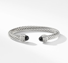 David Yurman Cable Bracelet with Black Onyx and Diamonds, 7mm - $750.00