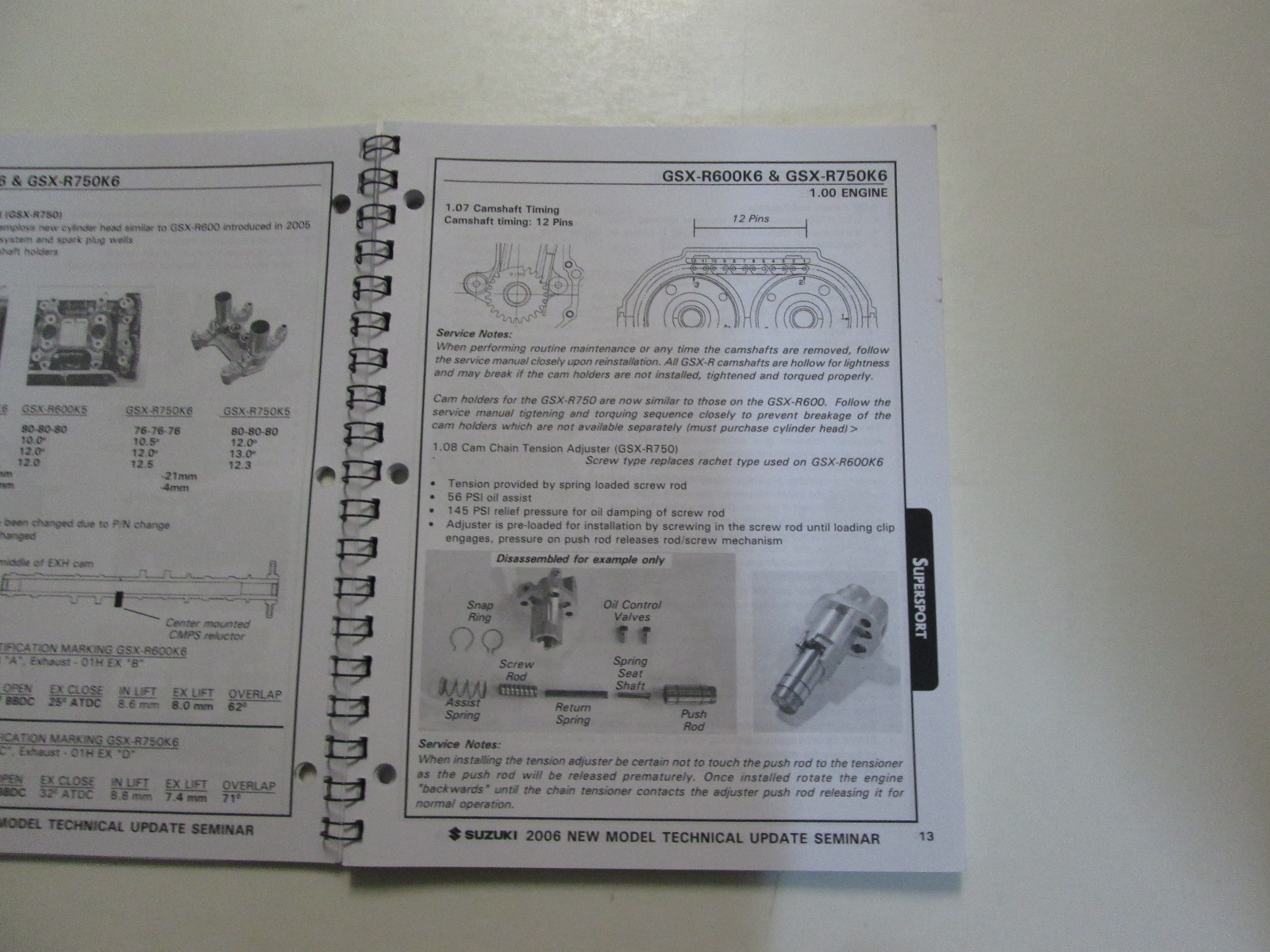 2006 Suzuki New Model Technical Update Seminar Manual FACTORY OEM BOOK 06 DEAL Item image 5