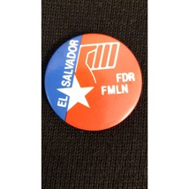 El Salvador - Pinback Button Pin Vintage FMLN/FDR Vintage 70&#39;s 80&#39;s - £8.70 GBP