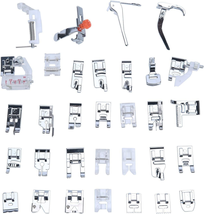 Professional Domestic 32 PCS Sewing Machine Presser Foot Set for Brother - £17.07 GBP