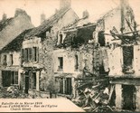 Vtg Photo Postcard 1918 Second Battle of the Marne - Church Street Ruins... - £9.50 GBP
