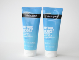 Neutrogena Hydro Boost Whipped Body Balm Hyaluronic Acid 7 Oz Dry Skin Lot of 2 - £17.53 GBP