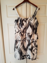 Charlotte Russe Ladies Size 14 Black &amp; White Design Summer Dress (NEW) - £21.50 GBP