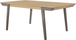 Acacia Wood Dining Table With Coastal Grey Finish From Coaster Home Furnishings. - £449.79 GBP