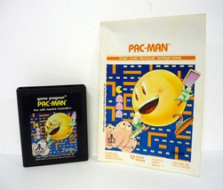 Pac-Man Atari 2600 Video Game Cartridge w/Instruction Manual 1981 - £4.06 GBP