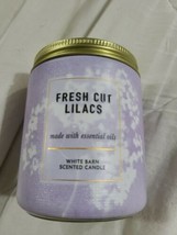 BATH AND BODY WORKS / WHITE BARN SINGLE WICK CANDLE - FRESH CUT LILACS -... - $22.00