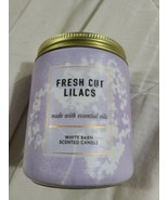 BATH AND BODY WORKS / WHITE BARN SINGLE WICK CANDLE - FRESH CUT LILACS -... - $22.00