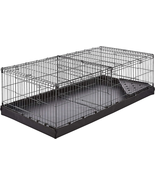 Pet Habitat Cage With Canvas Bottom Indoor And Outdoor Black NEW - £93.31 GBP
