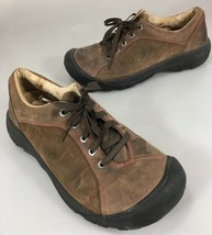 Keen 9.5 US 40EU Brown Suede Red Stitching Walking Shoes - $31.85