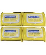 4 X Preparation H Medicated Hemorrhoidal Wipes Aloe &amp; Witch Hazel - £66.56 GBP