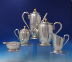 Northern Lights by International Sterling Silver Tea Set 5pc (#7310) - £3,148.59 GBP