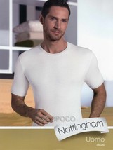 Ras Du Cou De Homme Manches Courtes Court Laine Coton Nottingham TM16 T-Shirt - £7.94 GBP
