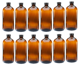 12X Amber Boston Glass Bottle - 2 oz.each - $44.00