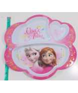 3 Zak Designs Disney Frozen Elsa and Anna Childs Melamine divided plate ... - £11.67 GBP