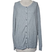 Grey Cotton Cardigan Sweater Size XXL - $24.75
