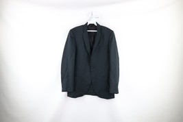 Vintage 70s Streetwear Mens 44L Wool One Button Suit Coat Sport Jacket G... - $44.50