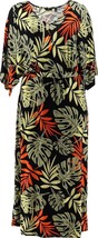 G by Giuliana Black Palm EcoLuxe Knit Maxi Dress Size Large NWT - £43.16 GBP