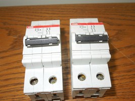 2- ABB E76126 S 272 K 10A 2p 415V / 277/480V Din Rail Mount Breaker Used - $40.00