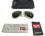 Ray-Ban Sonnenbrille RB3025 AVIATOR LARGE METAL W3234 Gold Mit G-15 Lins... - $116.88