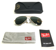 Ray-Ban Sonnenbrille RB3025 Aviator Large Metal W3234 Gold Mit G-15 Linsen 55-14 - £91.38 GBP