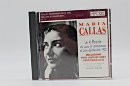 Maria Callas Live Recording Mexico City 1952 VTG Memories CD Italy Le 4 Pazzie - £27.80 GBP