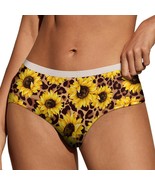 Animal Sunflowers Panties for Women Lace Briefs Soft Ladies Hipster Unde... - $19.19 CAD