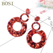 Acrylic Acetate Earrings 2021 Boho Earings Fashion Jewelry Big Earings Long Bohe - £7.28 GBP
