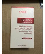  Retinol &amp; VITAMIN E  ANTI-AGING FACIAL SERUM, Azure 1.69 Oz. NEW - $19.11 CAD