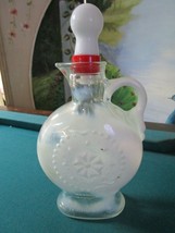 Vintage Decanter, Bottle, Dispenser, Milk Glass BOTTLE 11 1/2 X 6&quot;  - $38.60