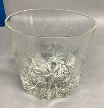 Heavy Lead Glass Vase / Bowl / Ice Bucket w/ Etched Leaves - €12,70 EUR