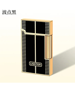 Slim Steel Sounding Light Luxury Retro Lighter, Inflatable Open Flame Si... - $23.99
