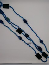 Lucien Piccard Blue Agate Necklace - $15.95