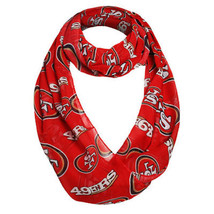 San Francisco 49ers  NFL Women&#39;s Sheer Infinity Scarf Team Color Logo - £13.42 GBP