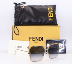 New Fendi Fe 40038U 10W Gold Gradient Designer Authentic Frames Sunglasses 59-17 - £262.40 GBP