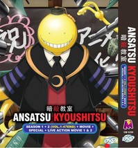 Anime DVD Assassination Classroom Complete 2 Season Movie+Special+Live Action - £34.30 GBP