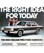 1980 Ford Fairmont Squire Wagon Sedan 1979 Advertisement Automobilia #1 ... - £19.57 GBP