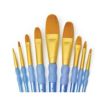 Royal and Langnickel Crafter&#39;s Choice Filbert and Wash Taklon Variety Brush Set  - £20.91 GBP