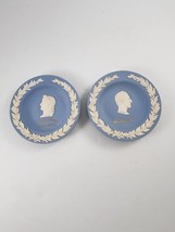 Set Wedgwood Wellington &amp; Napoleon - Historical Rivals Compotiers Cream on Blue - £35.26 GBP