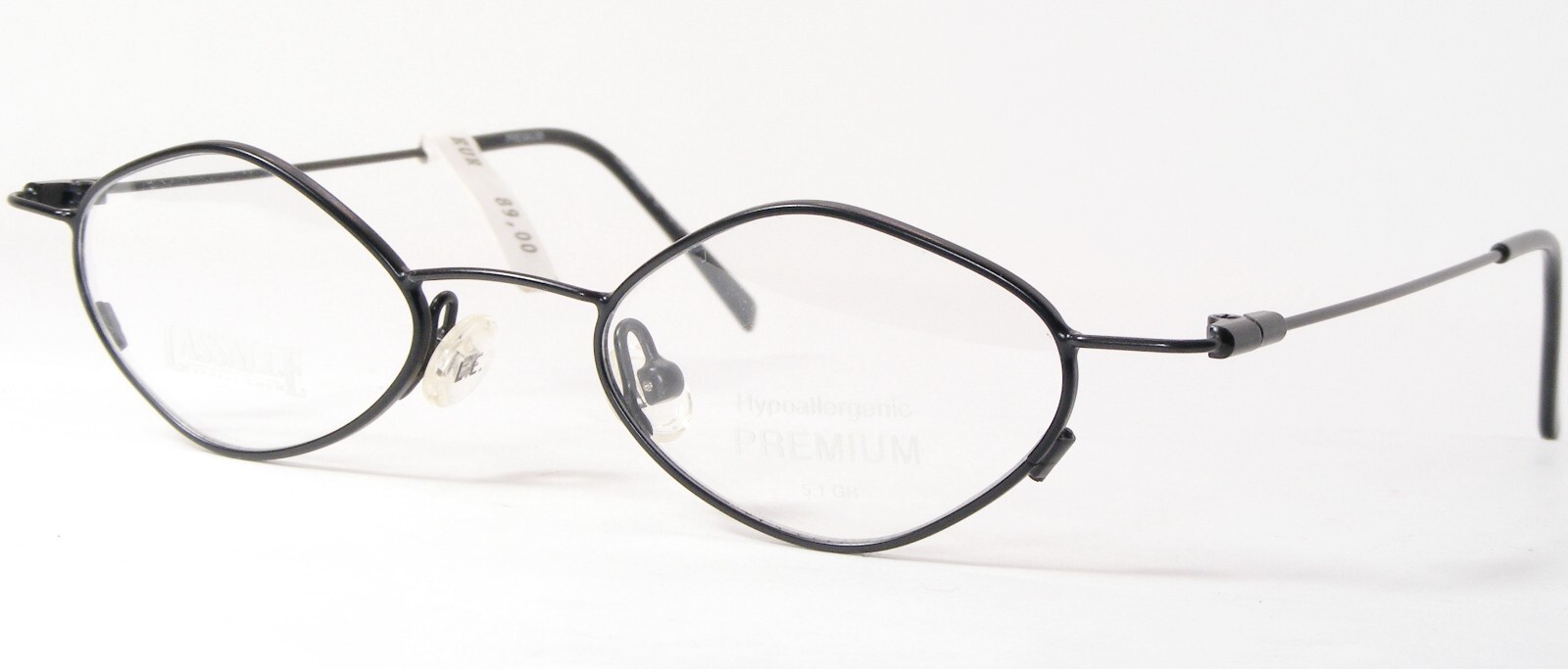 Vintage N.LASSALLE T019-3 Nero Unico Occhiali da Sole Occhiali 41-18-128... - $58.40
