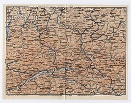 1910 Original Antique Map Of Styria Liezen / Steyr / Austria - £19.62 GBP