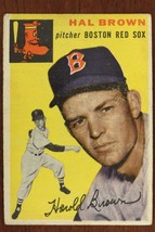 Vintage 1954 Baseball Card TOPPS #172 HAL BROWN Pitcher Boston Red Sox - £9.01 GBP