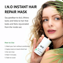 I.N.O – LEAVE-IN INSTANT HAIR REPAIR MASK,  1.7 Oz image 2