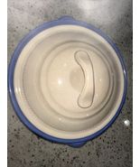 DANSK 9.5”casserole with lid CRAFT COLORS Blueberry/Ivory Lid Vintage Pr... - $36.97