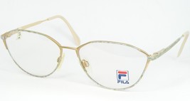 Vintage Fila 6827 C Gold /GREEN /SILVER / Pale Pink Eyeglasses Frame 58-15-135 - £30.93 GBP