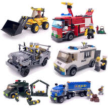 Children&#39;s educational assembled car plastic interactive building blocks... - $32.42