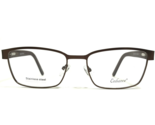 Enhance Eyeglasses Frames SATIN BROWN 3986 Square Full Rim 55-18-150 - £37.19 GBP